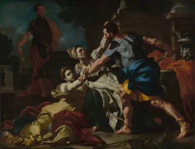 Death of Messalina av Francesco Solimena