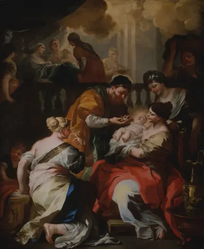 The Birth of the Virgin av Francesco Solimena