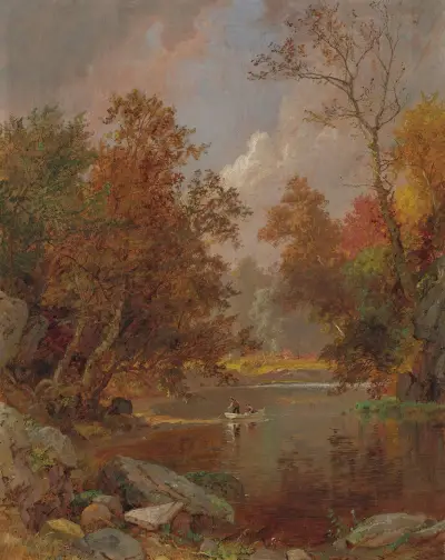 Autumn On The River av Jasper Francis Cropsey