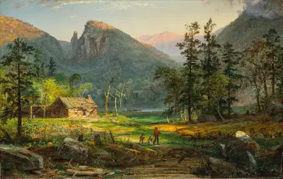 Pioneer’s Home, Eagle Cliff, White Mountains av Jasper Francis Cropsey