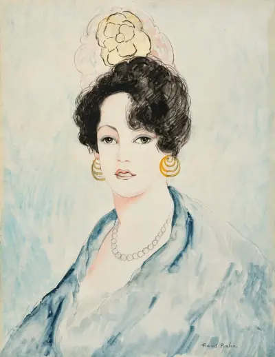 Boucles d’oreille noires av Francis Picabia