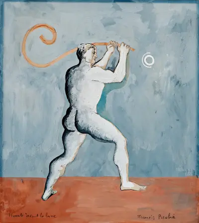 Hercule Devant La Lune av Francis Picabia
