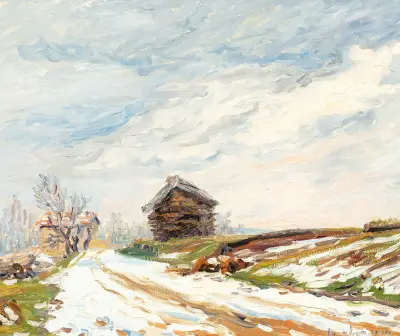 Vinterlandskap, Moret av Francis Picabia