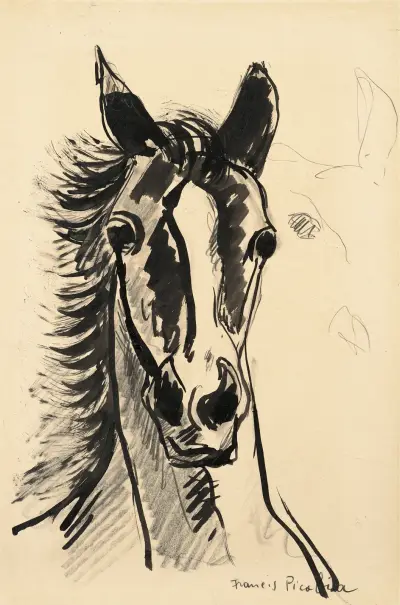 Hästhuvud av Francis Picabia