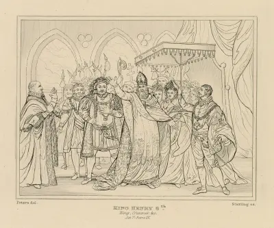 King Henry 8th, King, Cranmer &c., act V, sc. IV av William Francis Starling