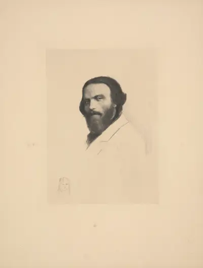 Portret C.K. Norwida av Franciszek Siedlecki