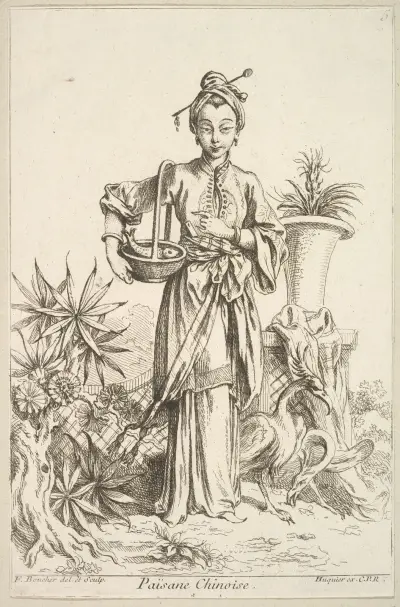 Chinese Peasant av François Boucher