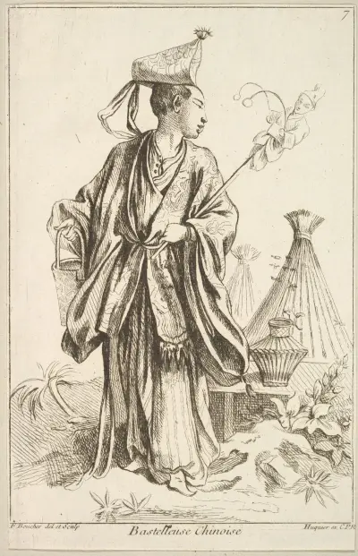 Chinese Performer av François Boucher