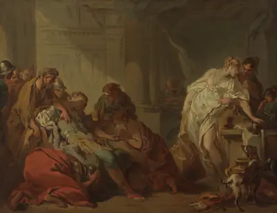 Meleagros död av François Boucher