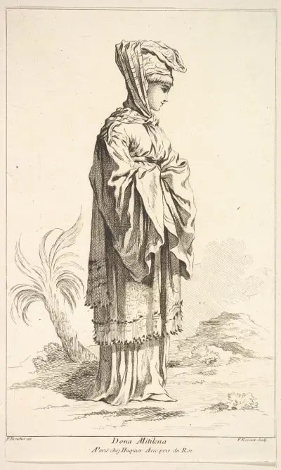 Dona Mitilena, plansch 3 av François Boucher