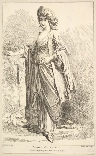 Kvinna från Levanten, pl. 8 av François Boucher