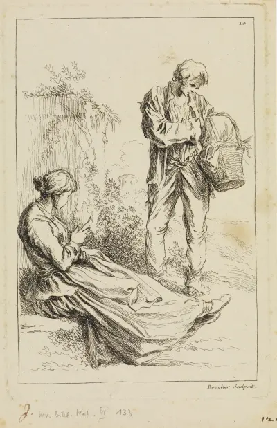Studia figuralne, 1735 – nr 1, François Boucher