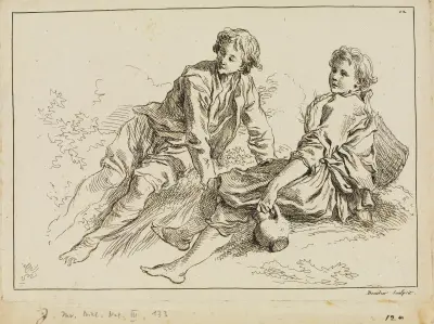 Figurstudier av François Boucher