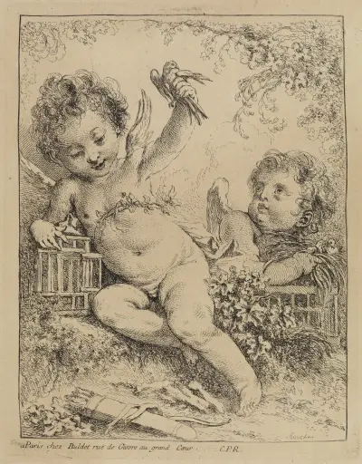 Turturduvan i bur av François Boucher