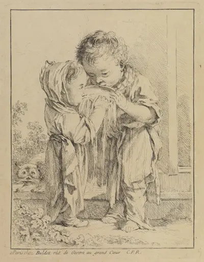 Les petits buveurs de lait av François Boucher