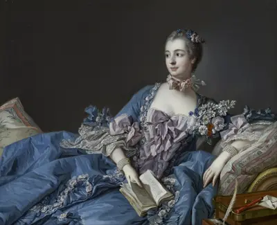 Madame de Pompadour (Jeanne-Antoinette Poisson, 1721 – 1764), 1721 av François Boucher