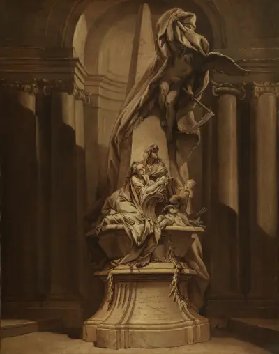 Monument över Mignard av François Boucher