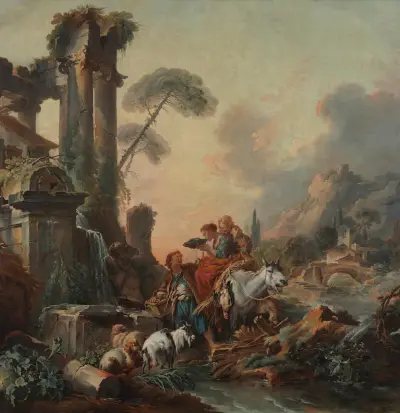 Vila vid brunnen av François Boucher