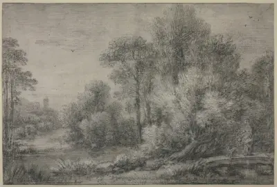 Flodlandskap av François Boucher