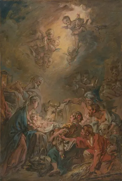 Herdarnas tillbedjan av François Boucher