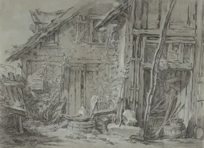 Det förfallna bondhuset av François Boucher