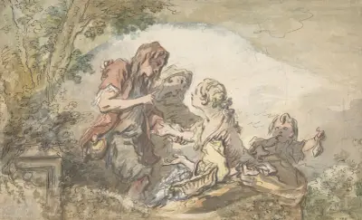 Spåkvinnan av François Boucher