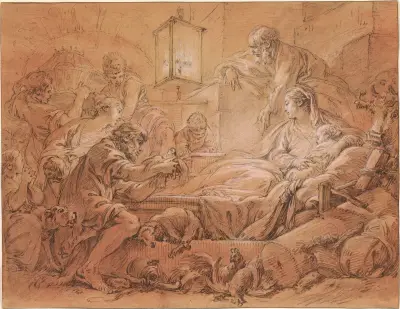 Jesu födelse av François Boucher