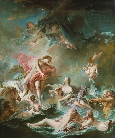 The Setting of the Sun av François Boucher