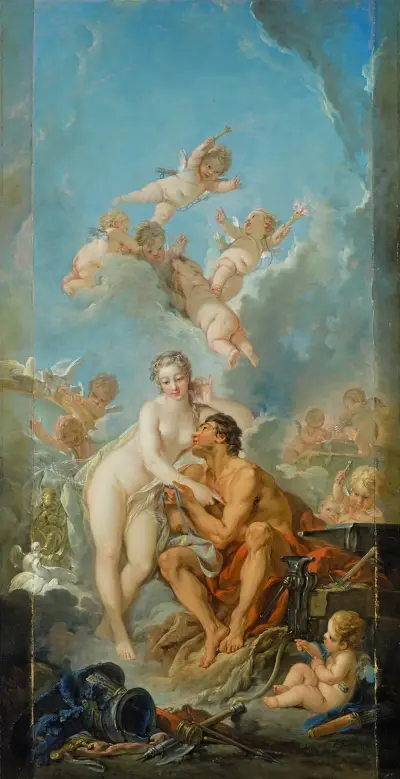 Venus och Vulcanus av François Boucher