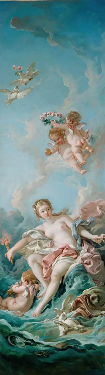 Venus on The Waves av François Boucher
