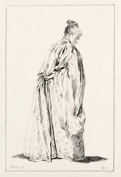 Stående kvinna av François Boucher