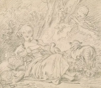 Ung herdinna av François Boucher