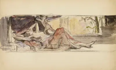 Le matin – nr 2 av Léon François Comerre