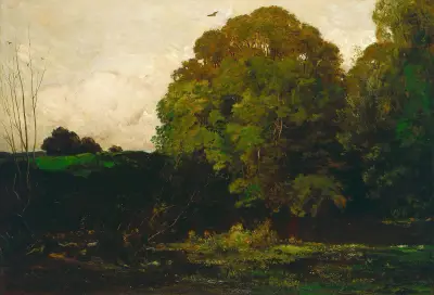 A Pond in the Morvan av Charles François Daubigny