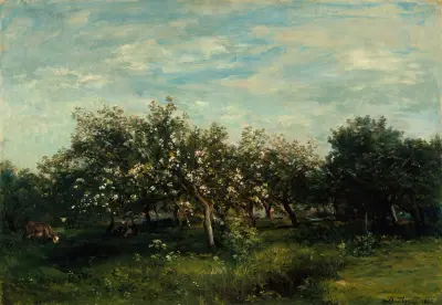 Äppelblom av Charles François Daubigny