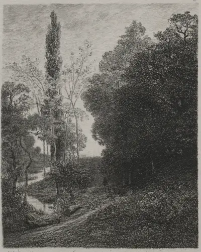Ufer des Flusses Cousin von Charles François Daubigny
