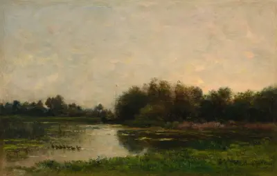 Bords de l’Oise, 1860 – nr 1 av Charles François Daubigny