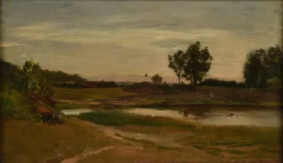 Étang d’Optevoz av Charles François Daubigny