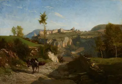 Landscape near Crémieu av Charles François Daubigny