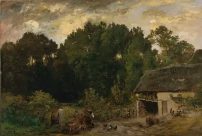 Le Tonnelier av Charles François Daubigny