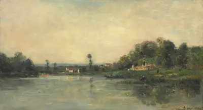 Oiseflodens stränder av Charles François Daubigny
