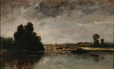 Landschaft bei Unwetter von Charles François Daubigny
