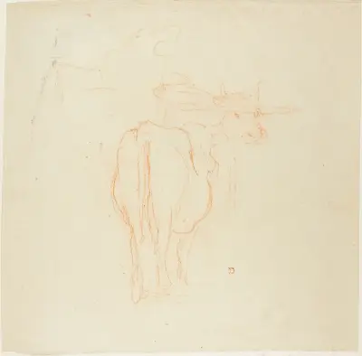 Stående boskap av Charles François Daubigny