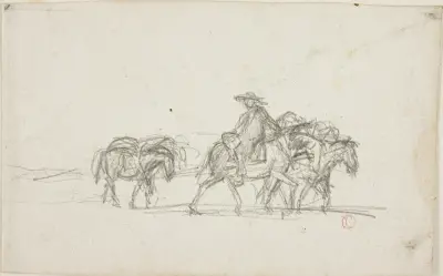 Study av Charles François Daubigny