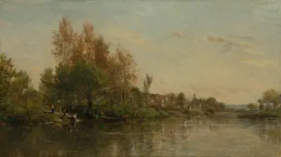 Oises strand av Charles François Daubigny