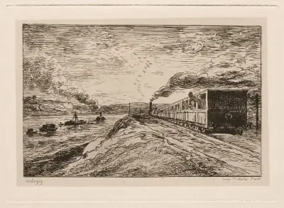 The Departure (The Return) av Charles François Daubigny