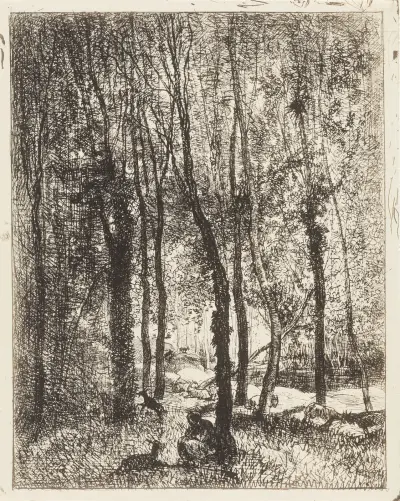 Getflickan av Charles François Daubigny