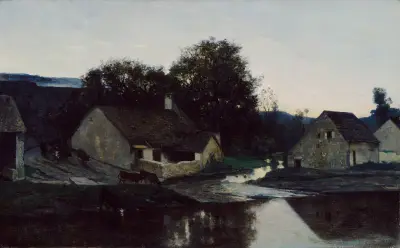 Optevoz by av Charles François Daubigny