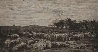Den stora fållan av Charles François Daubigny