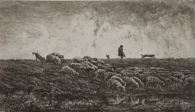 Der Regenschauer von Charles François Daubigny